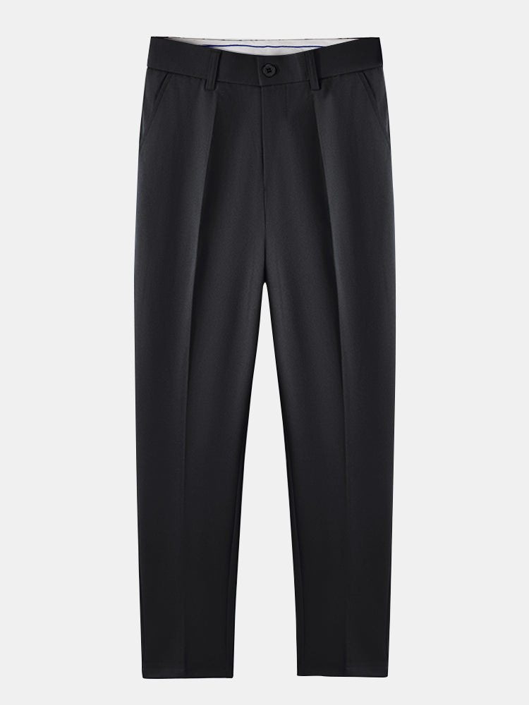 Contrast Zipper Polo & Slim Fit Tapered Trousers