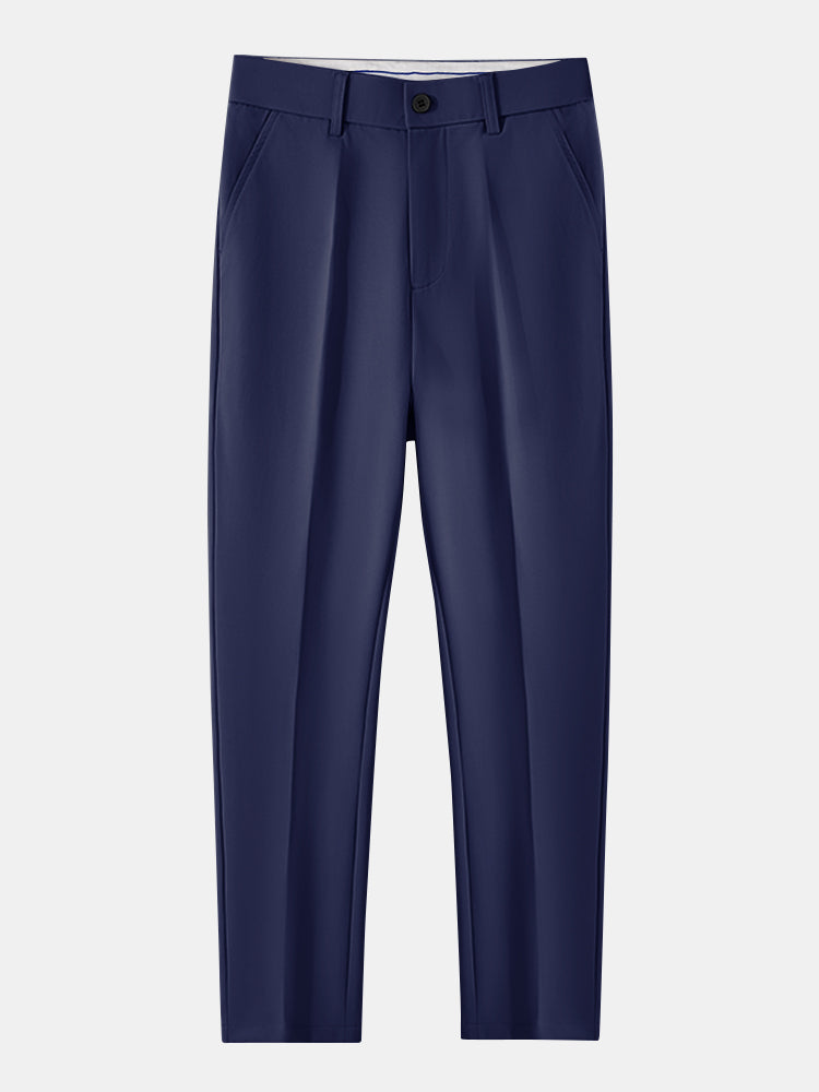 Geometric Knit Shirt & Slim Fit Tapered Trousers