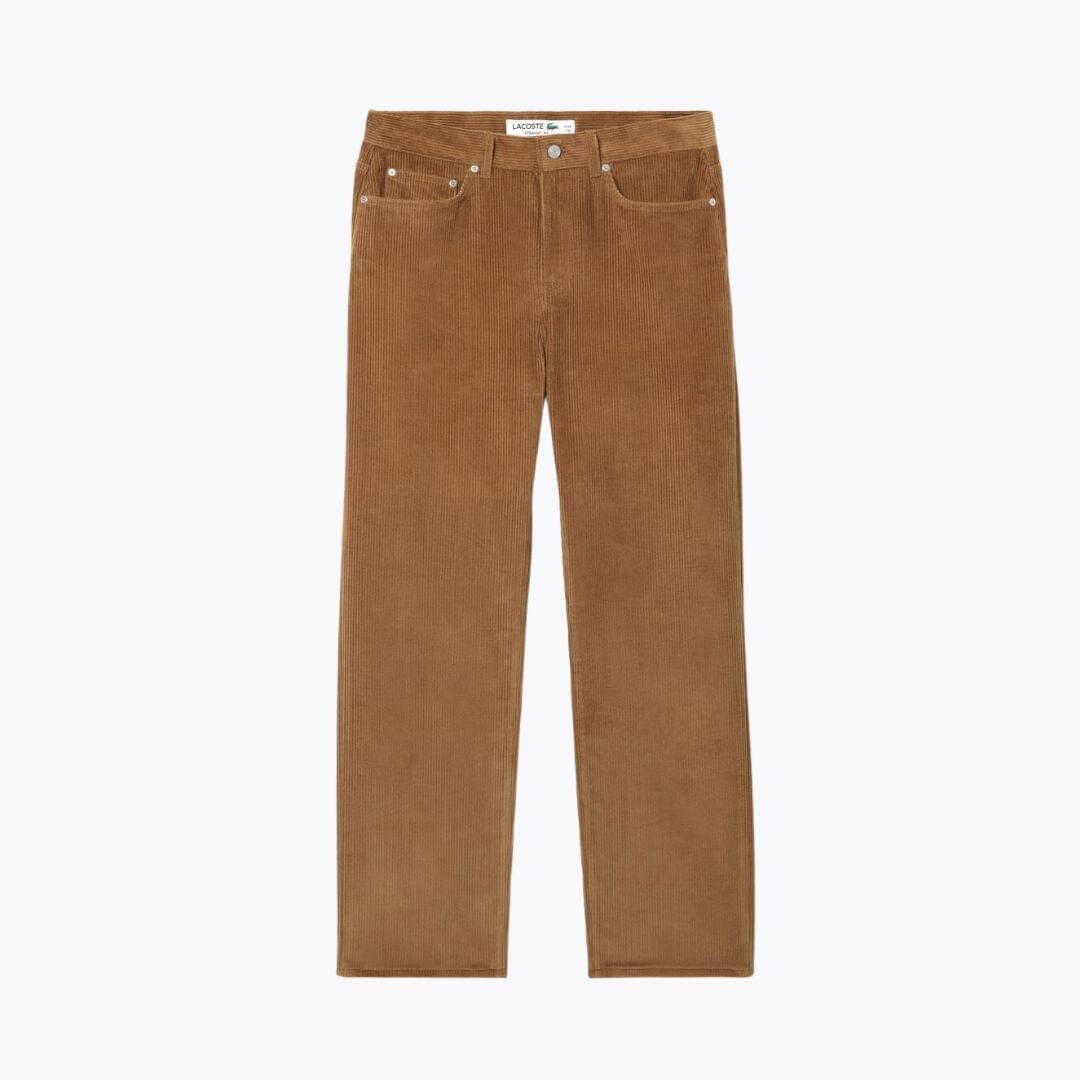 Lacoste 5 Pocket Straight Fit Velour Pants